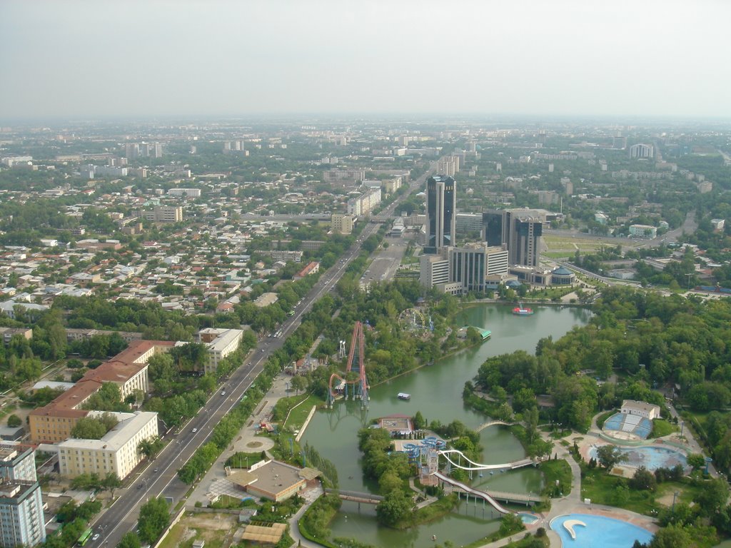 South view from Tashkent tv tower, Келес