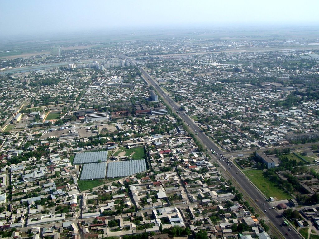 Tashkent vue du ciel, Пскент