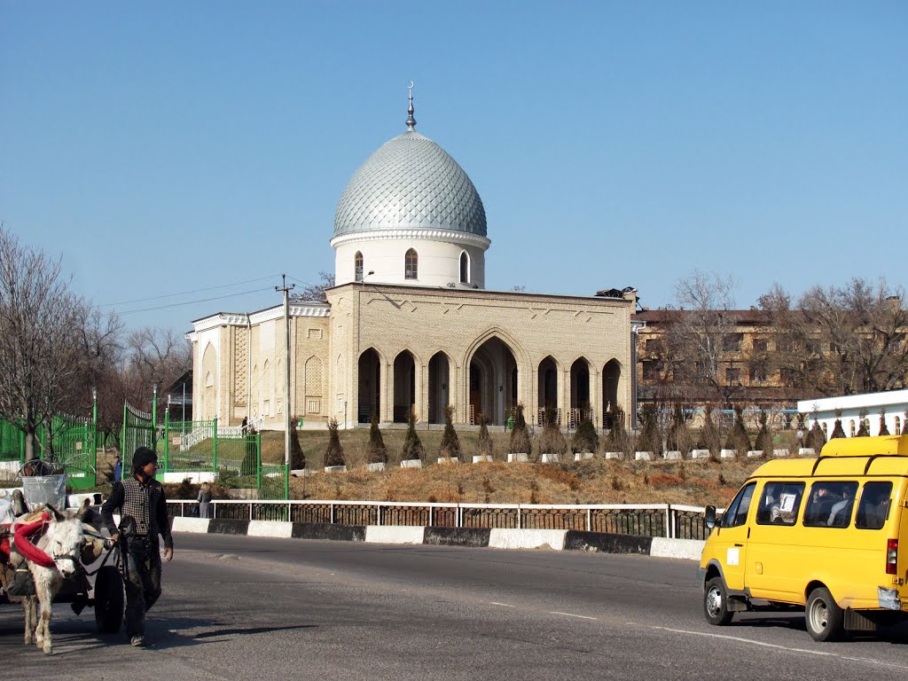 Мечеть и мост через канал., Чирчик