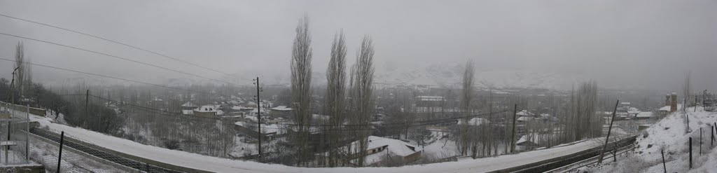 Kadamzhay, winter, view from cemetery, Вуадиль