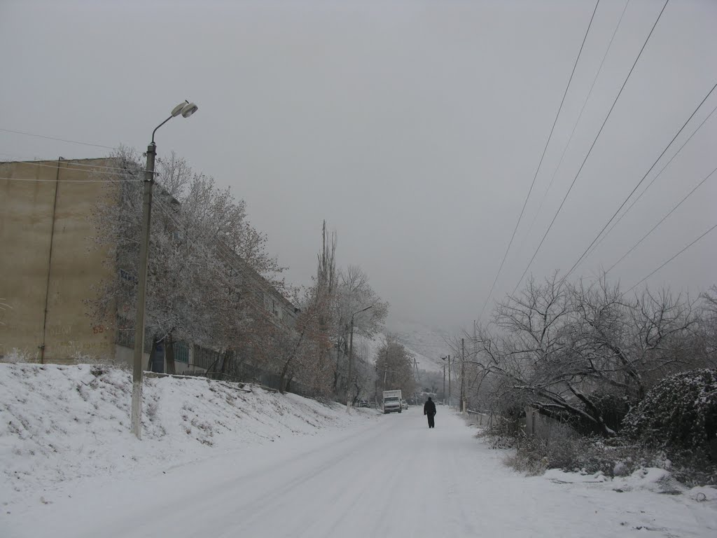 Kadamzhay, winter, Severnaya street, Вуадиль