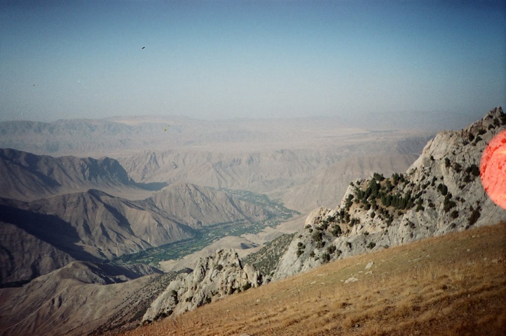 Shakhimardan village (view from Khurdjun), Учкуприк