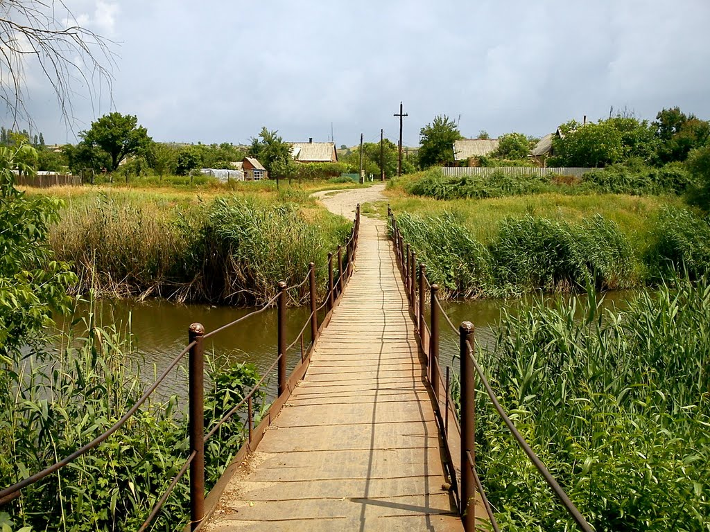 мост через речку, Алексеево-Дружковка