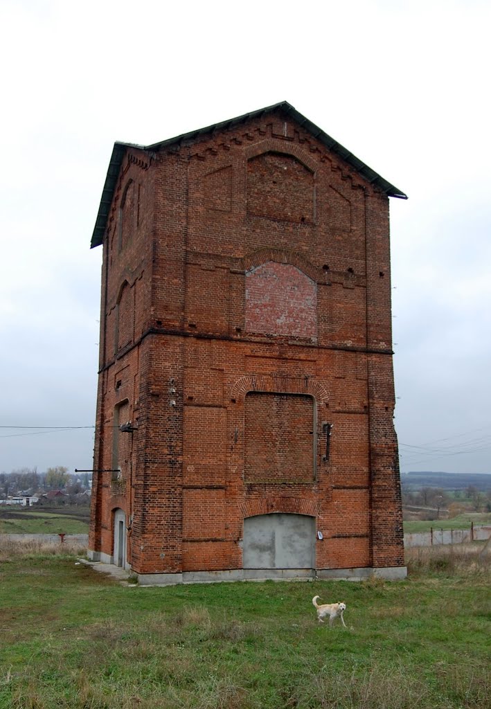 Водонапорная башня, установленная над стволом шахты №2 им. Свердлова, Благодатное