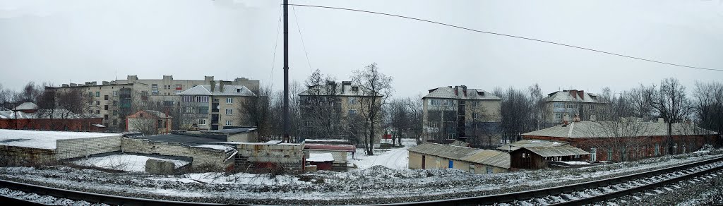 Панорама ул.Ленина со стороны ЖД, Дебальцево