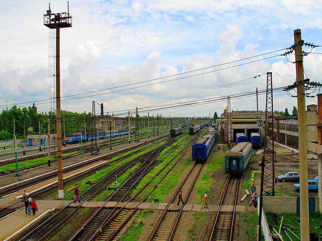 Депо и платформа пригородных электричек, Дебальцево