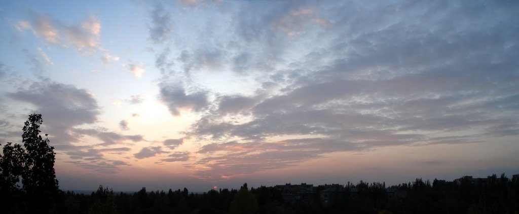 закат над микрорайоном, Дзержинск