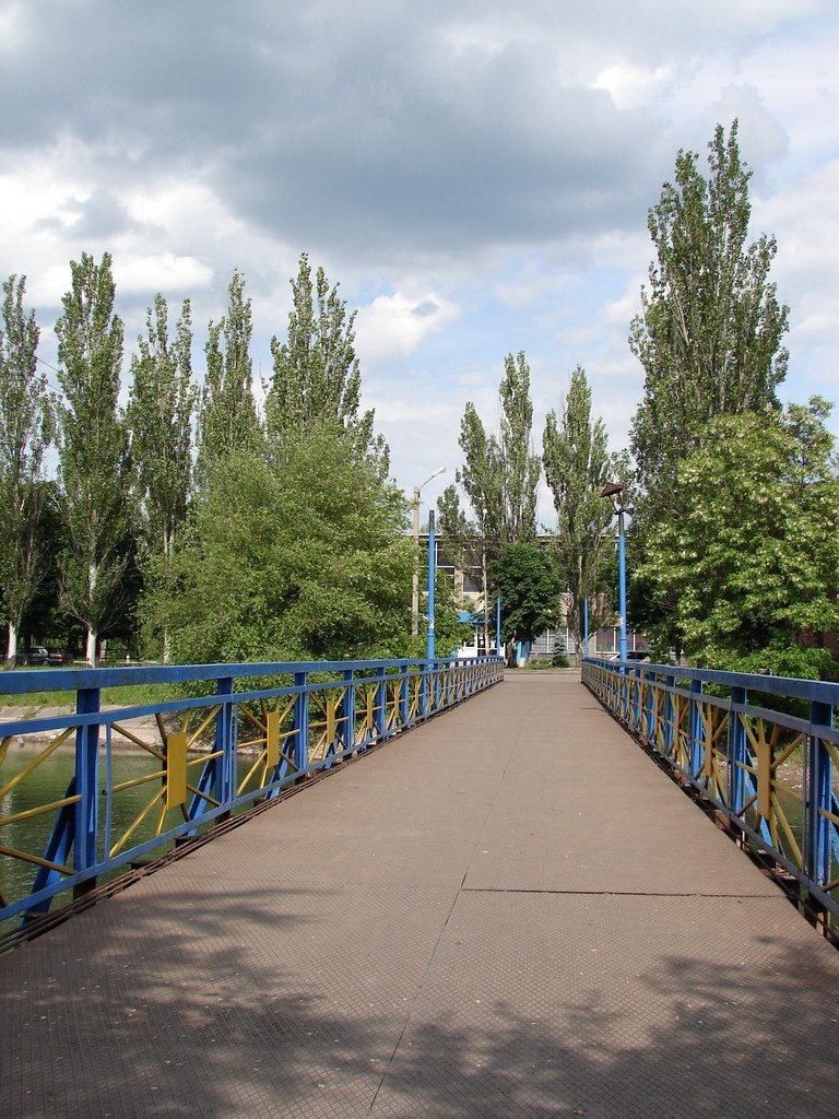 мост через городской пруд, Димитров