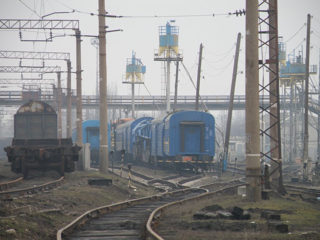 Восстановительный поезд на ст.Иловайск., Иловайск