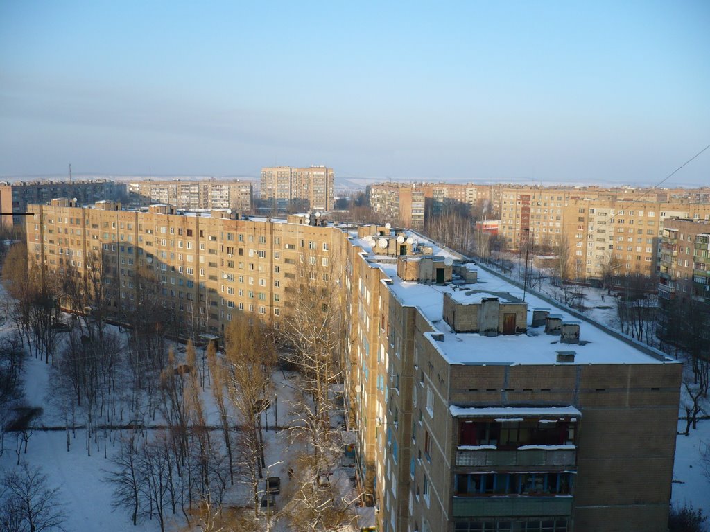 Вид с 14 этажа., Краматорск
