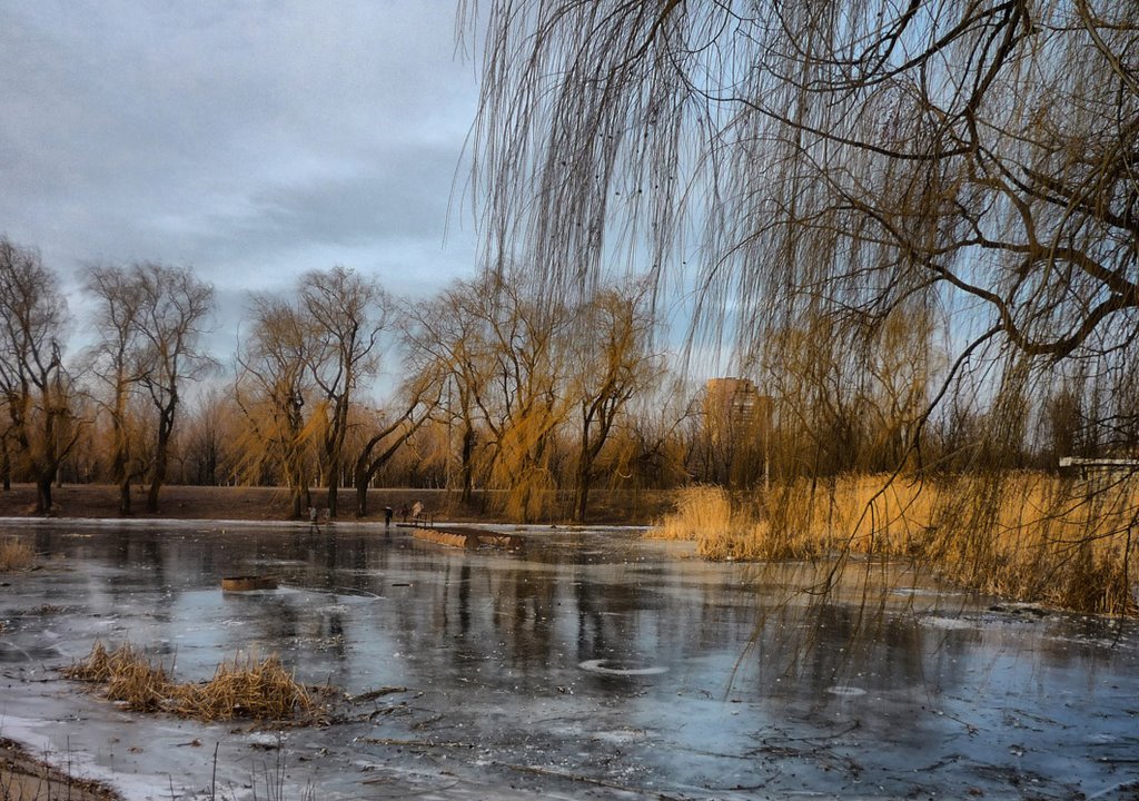 "пруд" в парке юбилейном, Краматорск