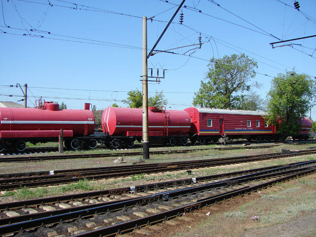 пожарный поезд, Красный Лиман