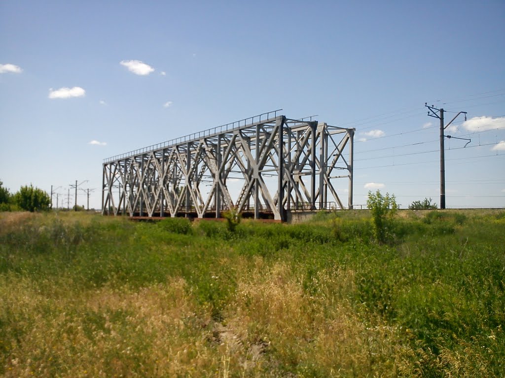 жд мост, Славянск
