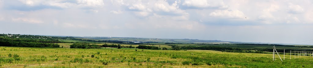 Вид с Харцызска в сторону Ждановки, Харцызск