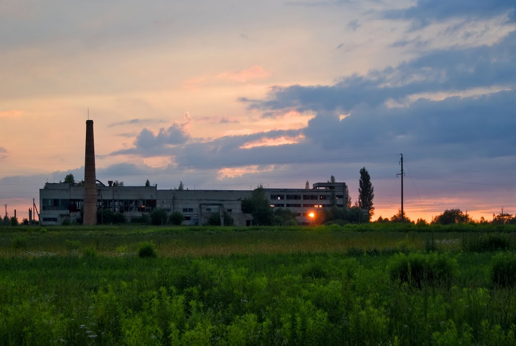 Заброшенные сооружения завода по переработке льна. Abandoned installations of the flax reprocessing plant, Барановка