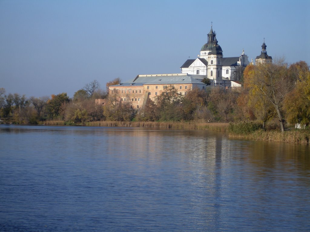 Вид на крепость с пешеходного моста, Бердичев