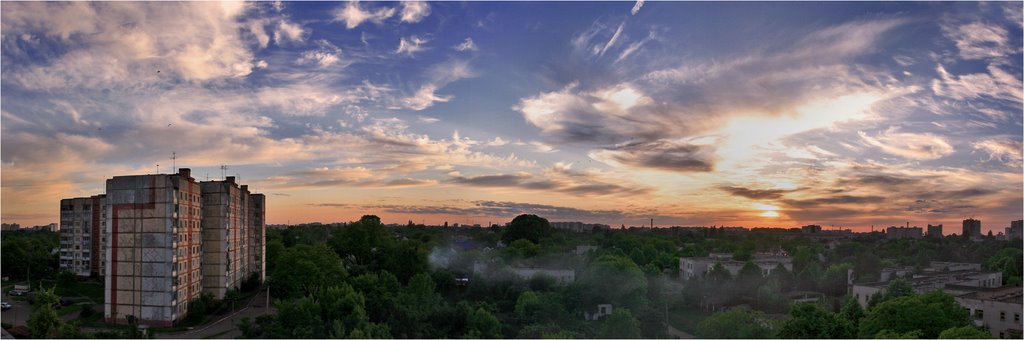 Панорама вечернего города..., Быковка
