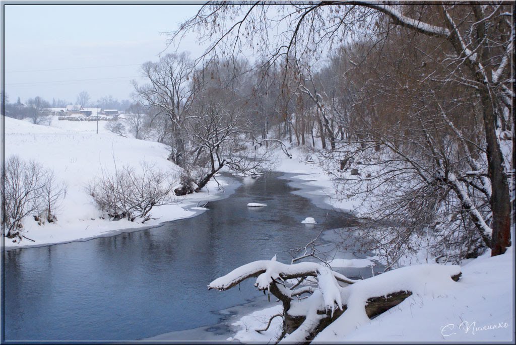♥ Зимний пейзаж. Winter landscape., Быковка
