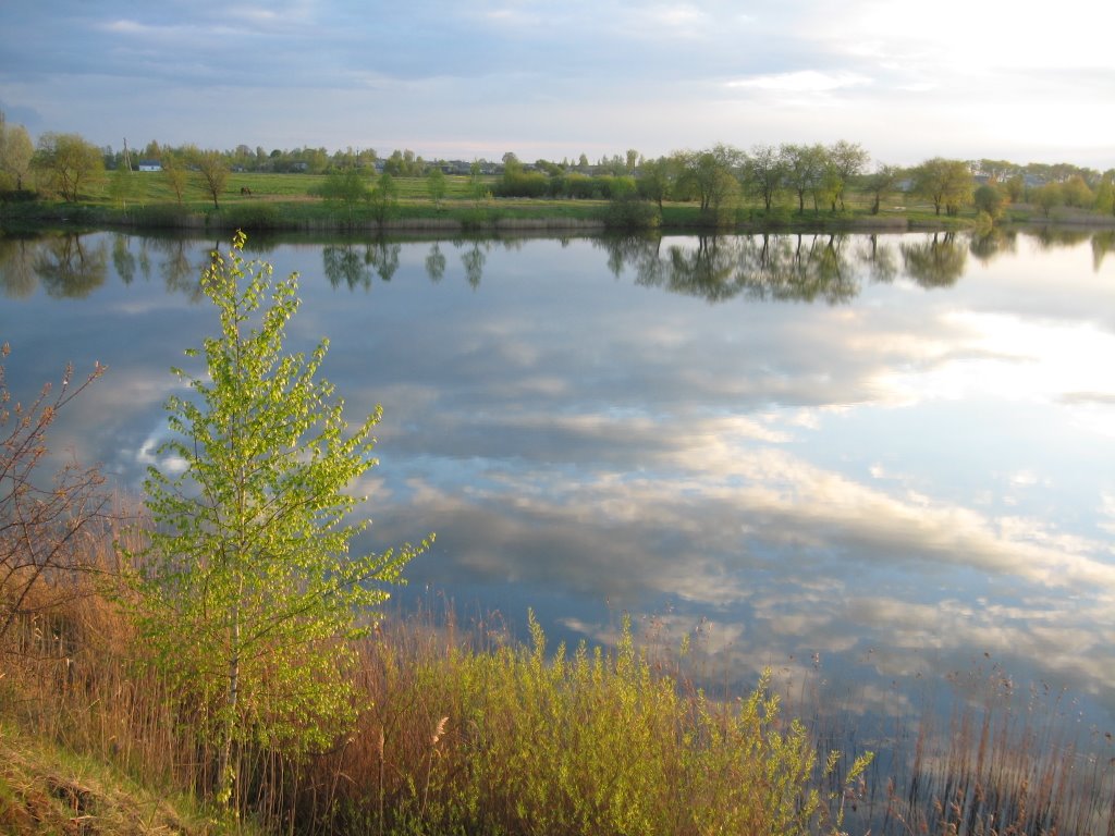 The lake in Volodarsk-Volynsky, Володарск-Волынский
