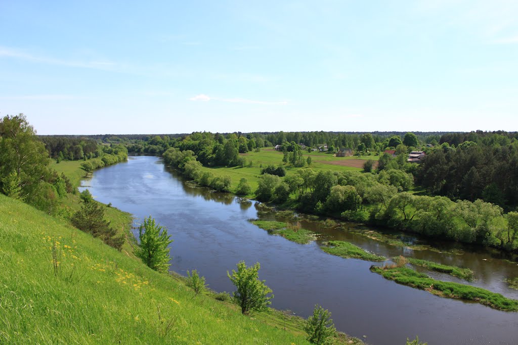 The Sluch river in Horodnytsya., Городница