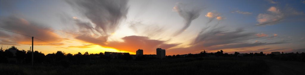 Strange sunset in Malyn, Малин
