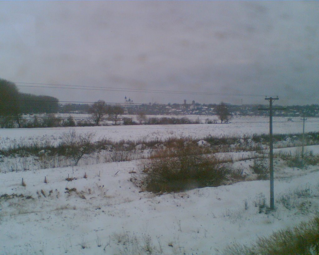 Горизонт города зимой, Овруч
