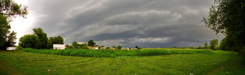 Панорама (надвигается буря) с 6-ти фото, Ружин