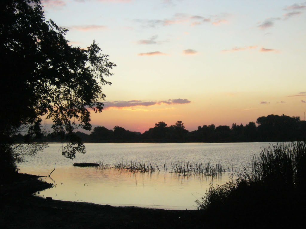 Sunset_in_Ruzhin_lake, Ружин