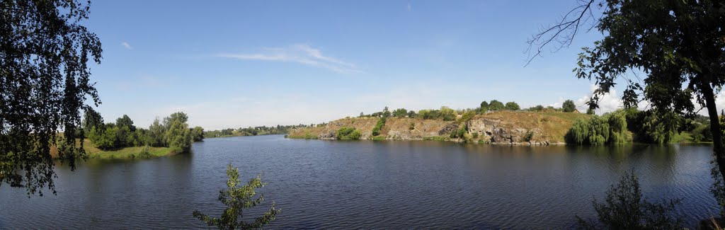 Одна из панорам Чуднова - р.Тетерів, Чуднов