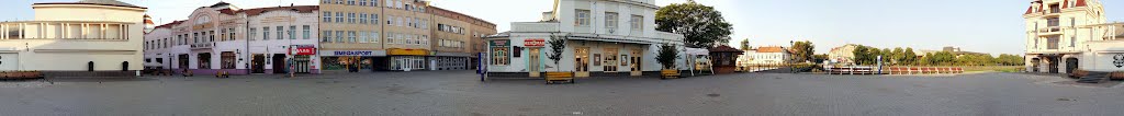 Панорама площади Театральная (цилиндрическая 360)  /  Panorama Square Teatralnaya (cylindrical 360), Ужгород