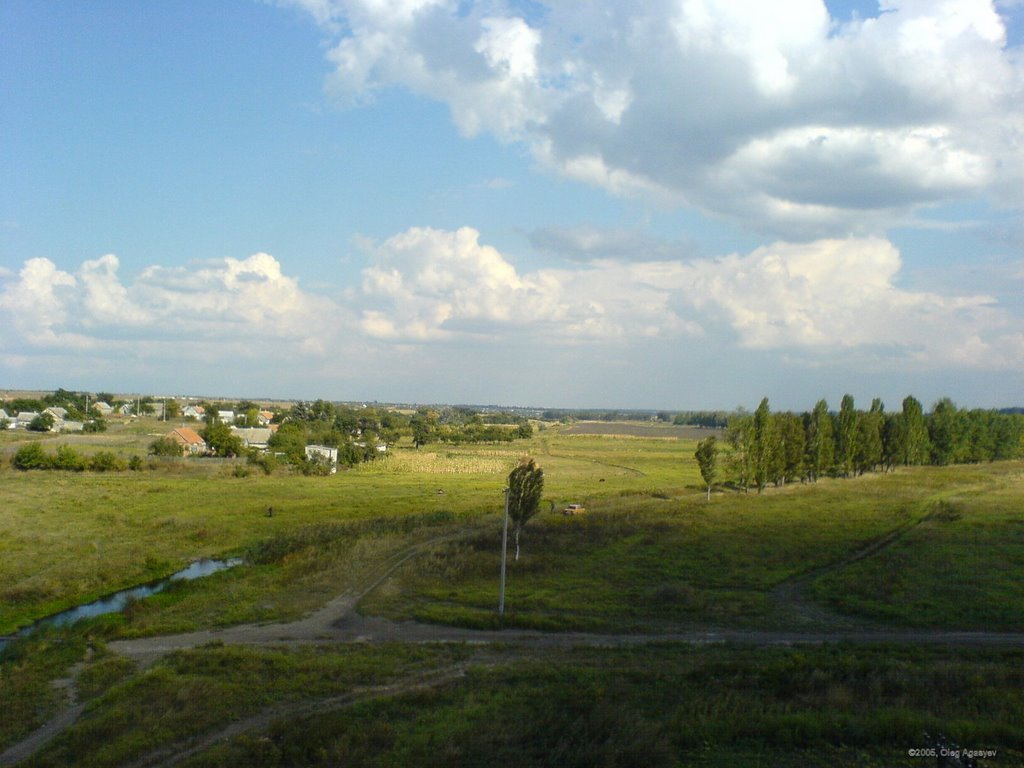 Вид с ж/д моста через р. Конка, Пологи