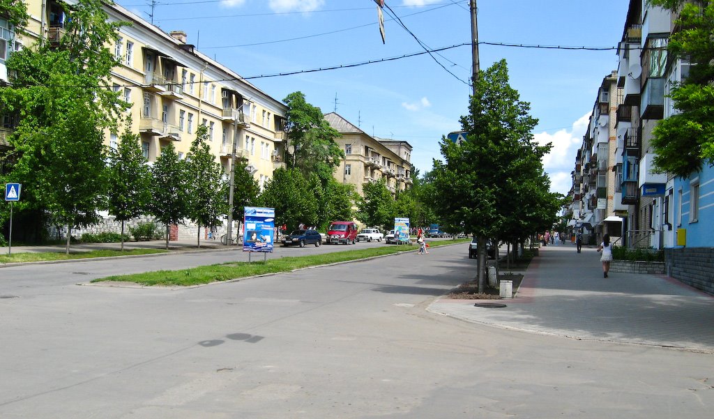 Перекресток улиц Революционной и Володарского, Токмак