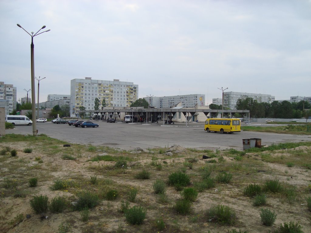 Вид на автовокзал, Энергодар