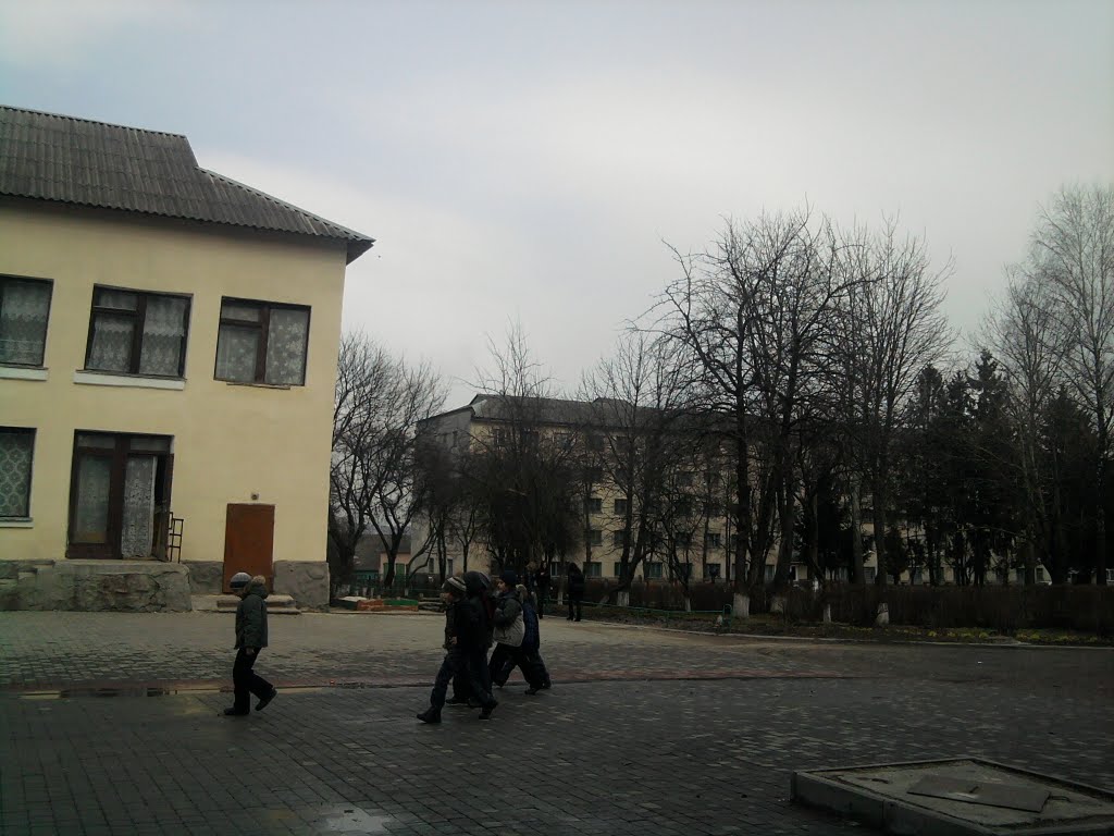School ground, Бурштын