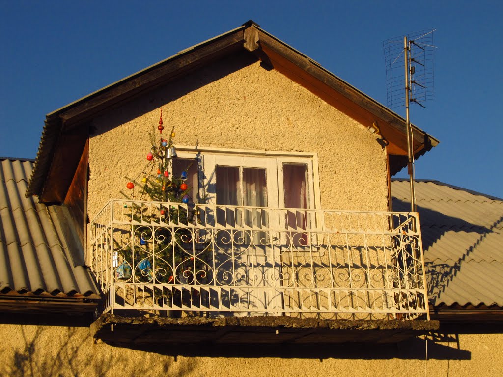 ялинка на балконі .., Бытков