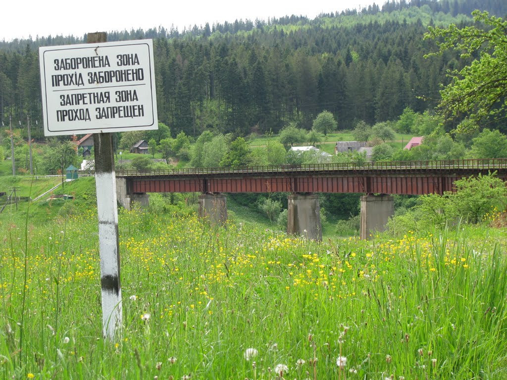 Railway bridge in Delyatyn, Делятин