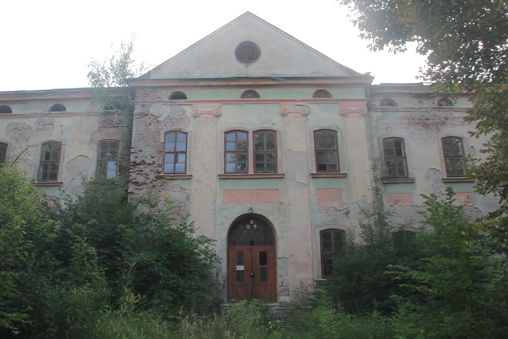 Zabłotów - pozostałości zabudowań mieszkalnych fabryki tytoniu, Заболотов