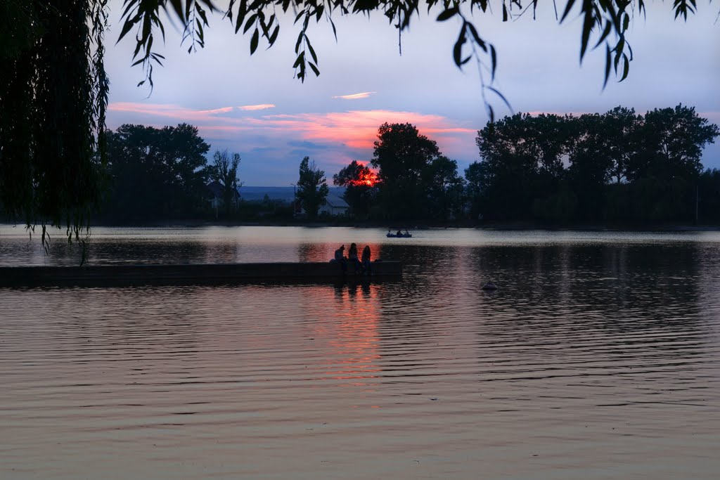 Lake in the evening, Ивано-Франковск