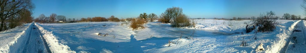 panorama old riverbed, Бородянка