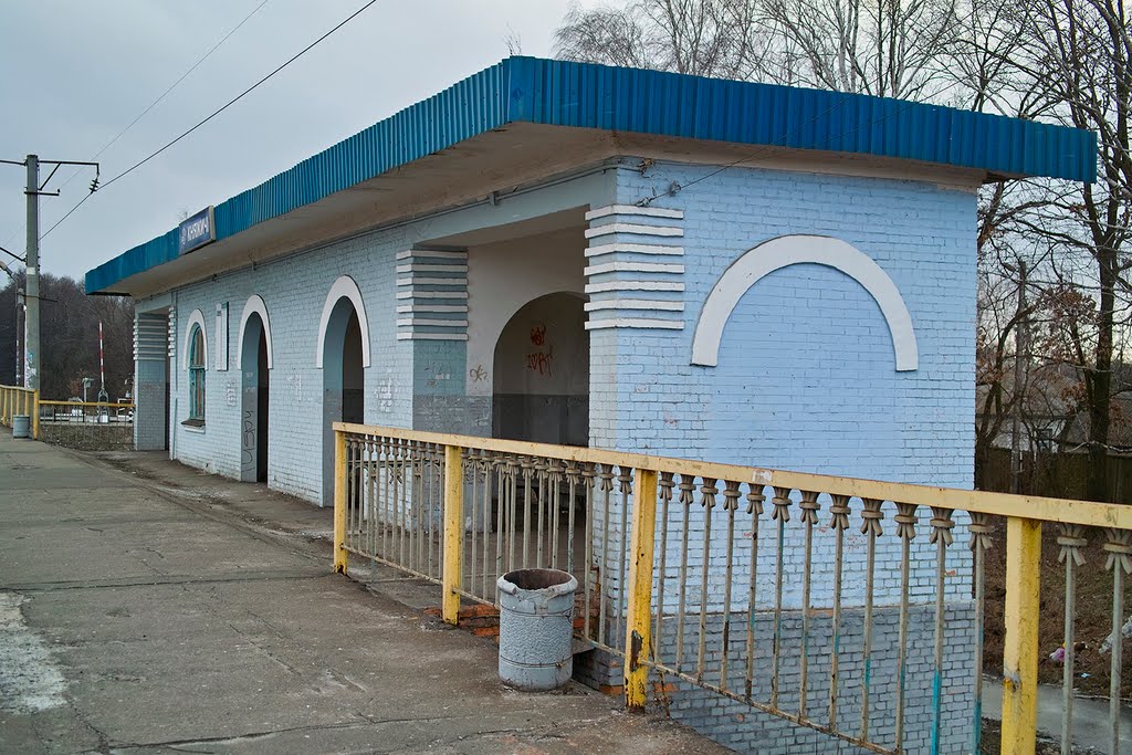 Вокзал з.п. Княжичі - Kniazhichi st. building, Бровары