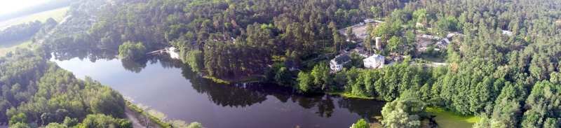 Vorzel lake (aerial view), Ворзель