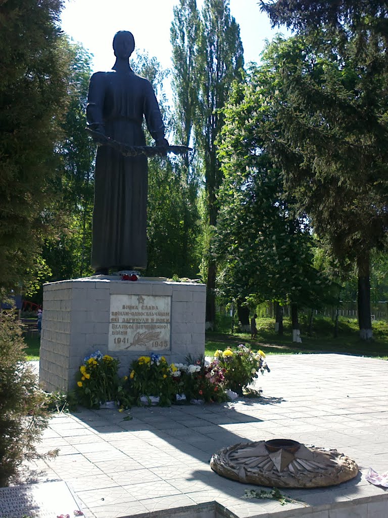 monument to soldiers, Згуровка