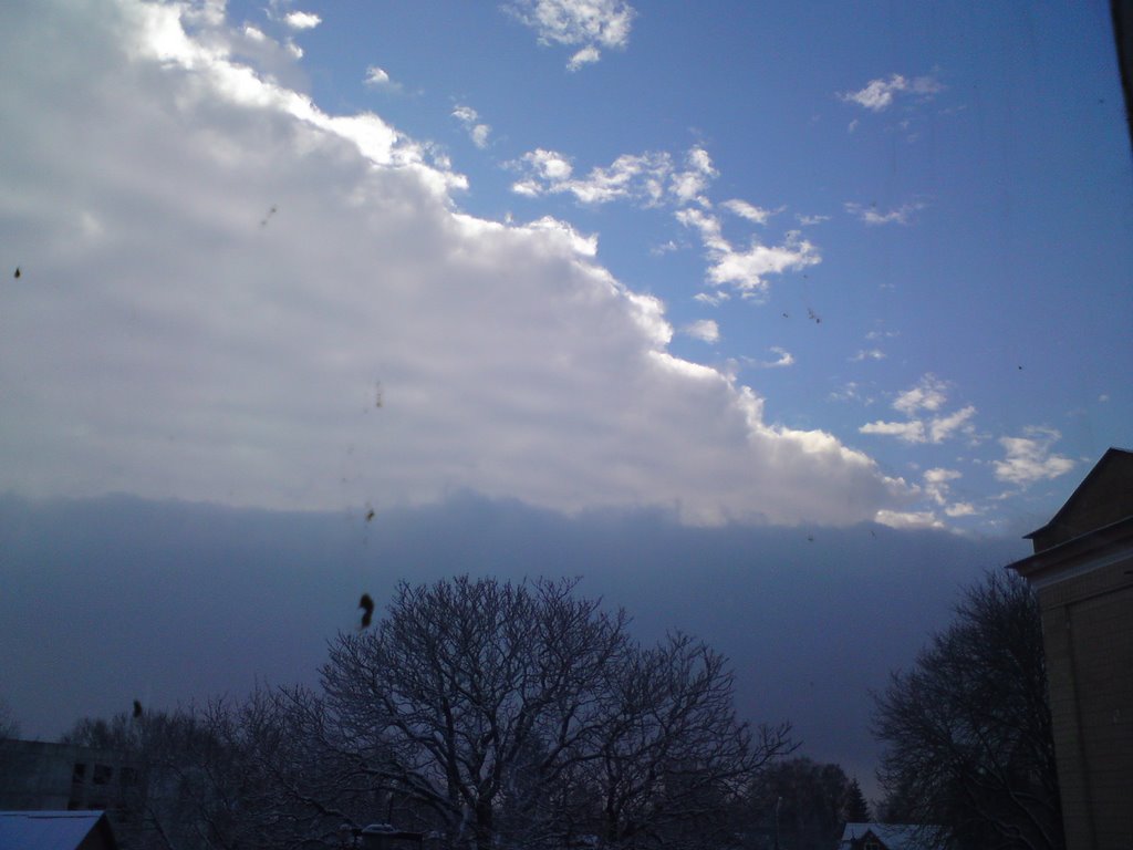 clouds near my school in Skvyra, Сквира