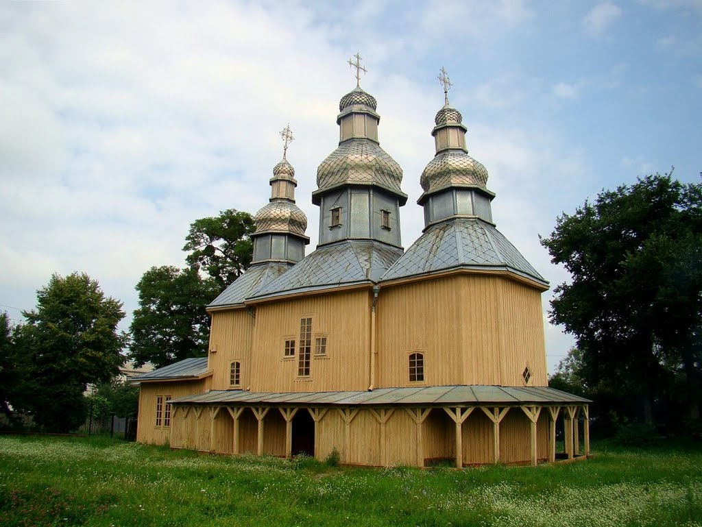 Фастів - Покровська церква, Fastiv - wooden church, Фастов - покровская церковь, 1740, Фастов