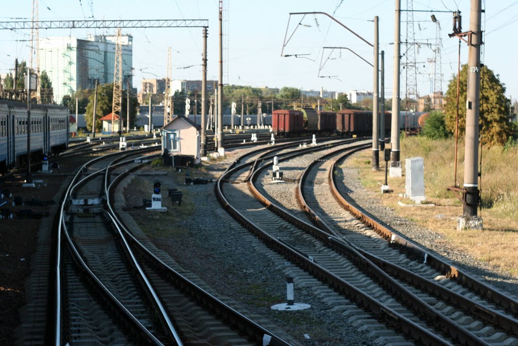 Fastow station. track from Mironovka, Фастов