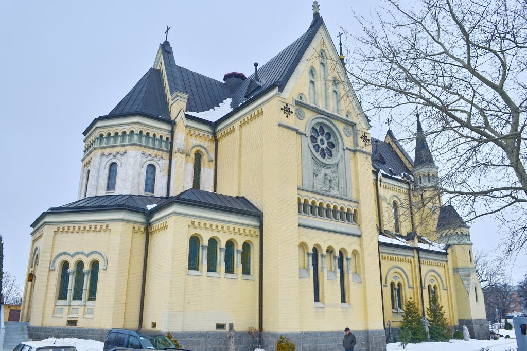 Фастов. Крестовоздвиженский костел 1903-11г. Неоготика / Fastow. Holy Cross Catholic Church 1903-11g. gothic, Фастов