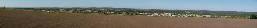 Панорама Александровки с кургана, Алексадровка