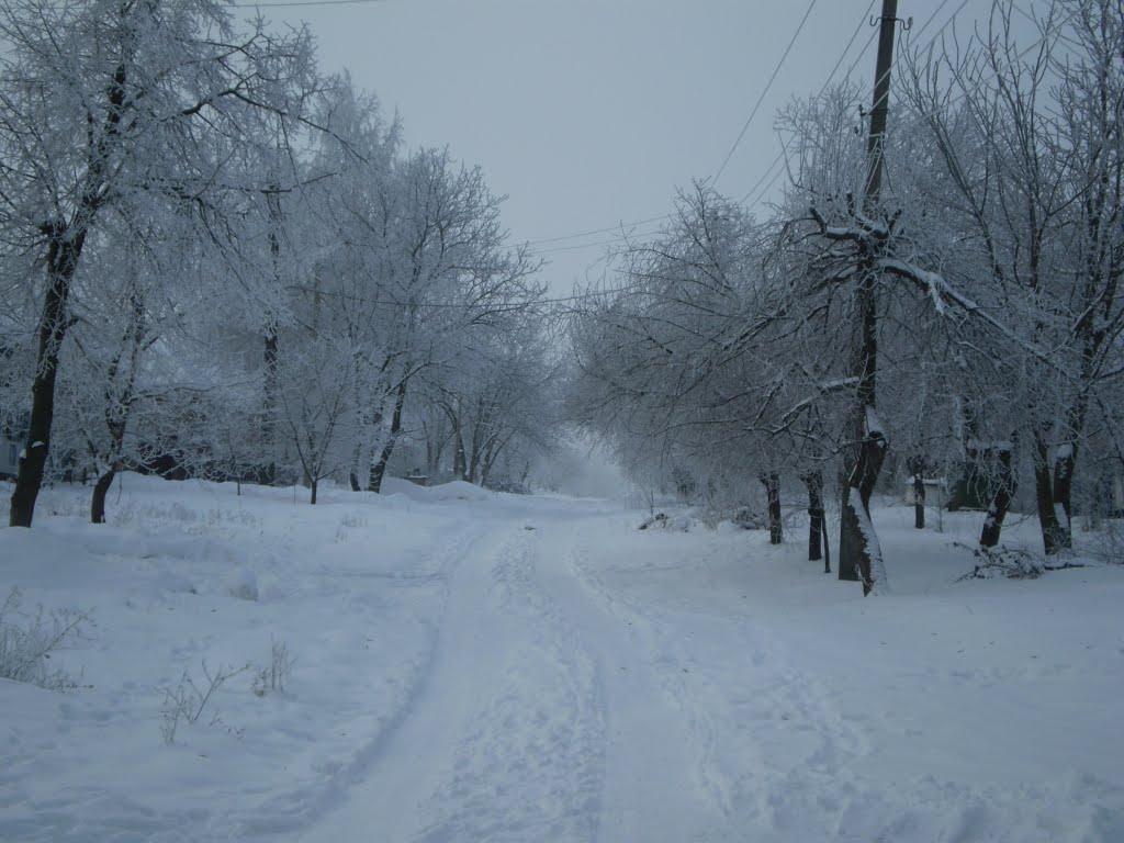 Зима в посёлке, Знаменка-Вторая