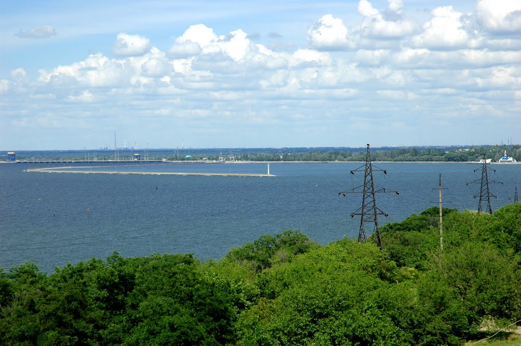 Вид с города на водохранилище, Светловодск