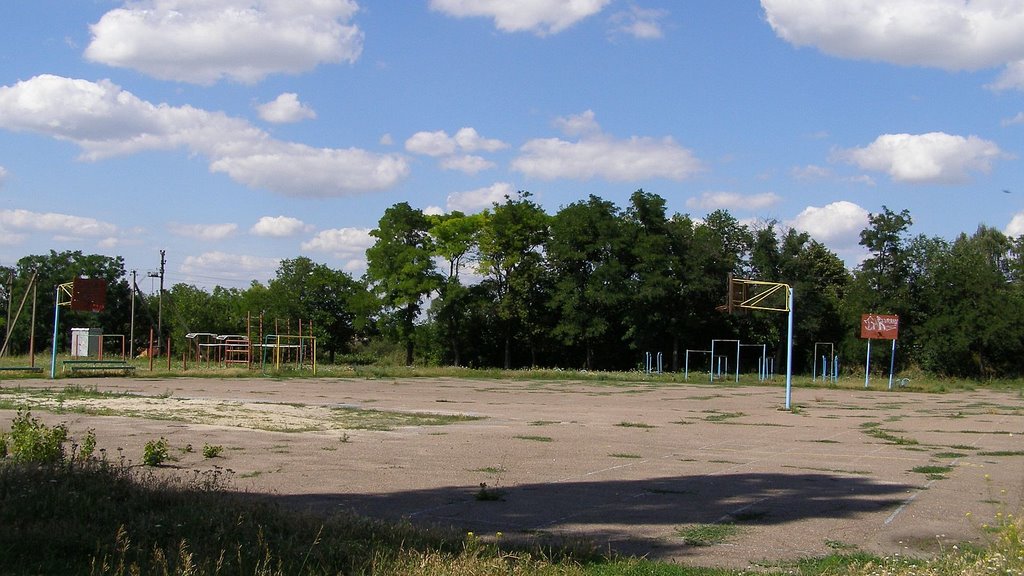 School sports ground (Школьная спортплощадка), Устиновка